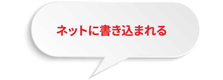 ネットに書き込まれる